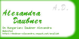 alexandra daubner business card